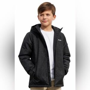 Columbia Boys black Hooded ski jacket Jacket